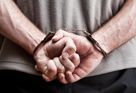 man in handcuffs